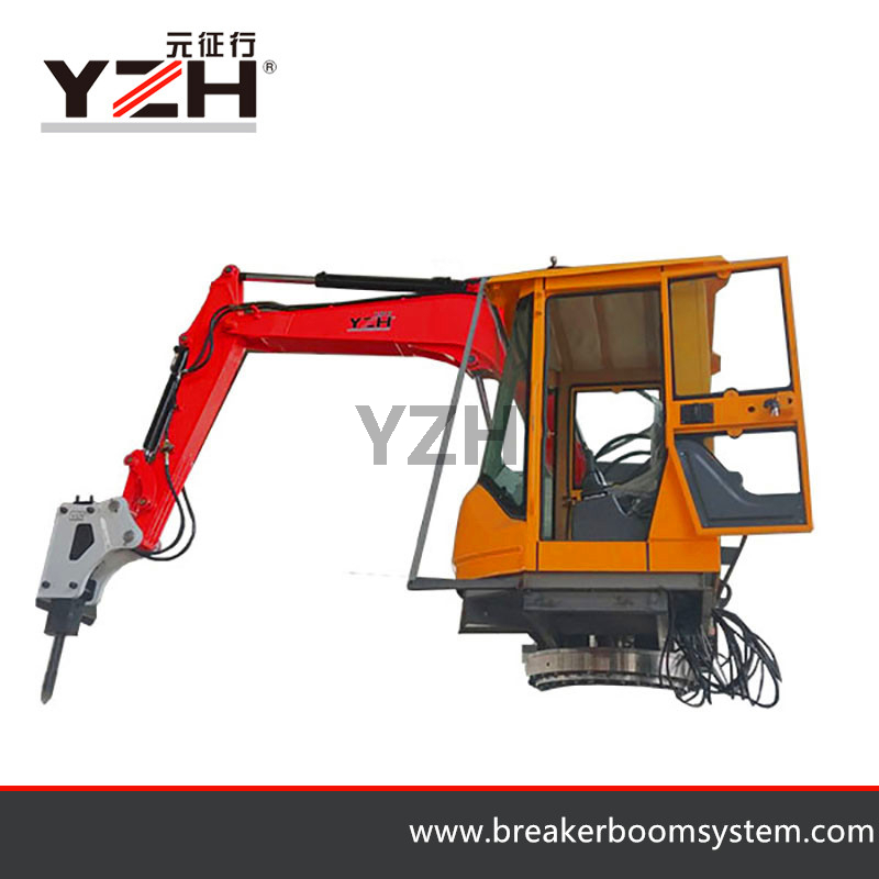 Pedestal Boom Rock Breakers System para trituradora de mandíbula