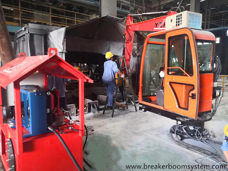 YZH entregó con éxito el tercer rompedor de pluma de pedestal a Zhongfu Industrial