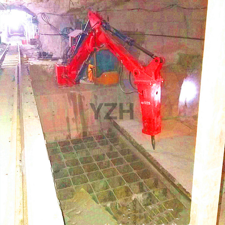 Sistema rompe rocas de pedestal