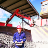 Sistema rompedor de rocas con pluma de pedestal