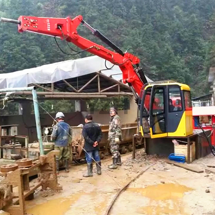 Sistema rompe rocas de pedestal