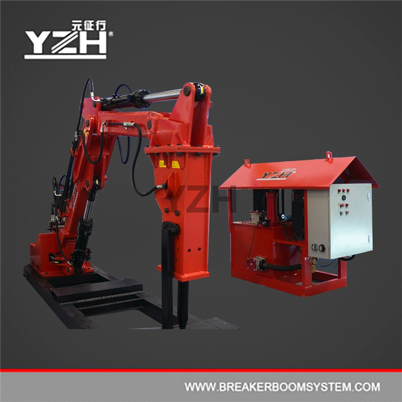Pedestal Rockbreaker Booms System para minas