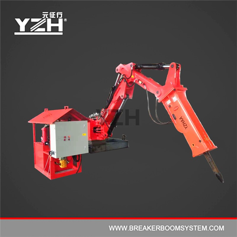 Tipo estacionario Pedestal Booms Rompe rocas montado