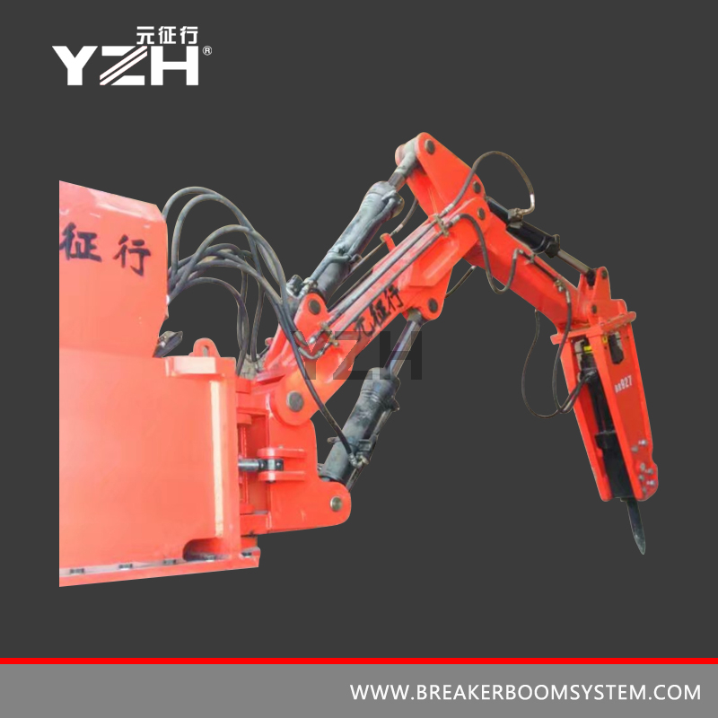 Rock Breaker Boom System para Grizzly